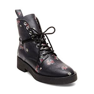 Steve Madden “Envious” Floral Combat Boots
